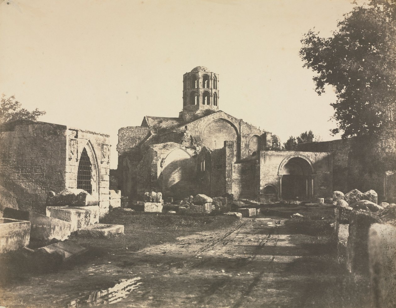 Saint-Honorat, Pres dArles, 1853. autorstwa Édouard Baldus