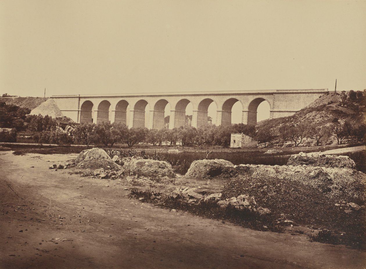 Wiadukt Bandol. autorstwa Édouard Baldus