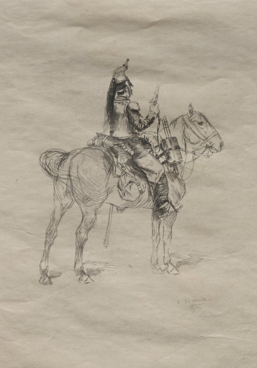 Kawalerzysta, 1875. autorstwa Jean Baptiste Edouard Detaille