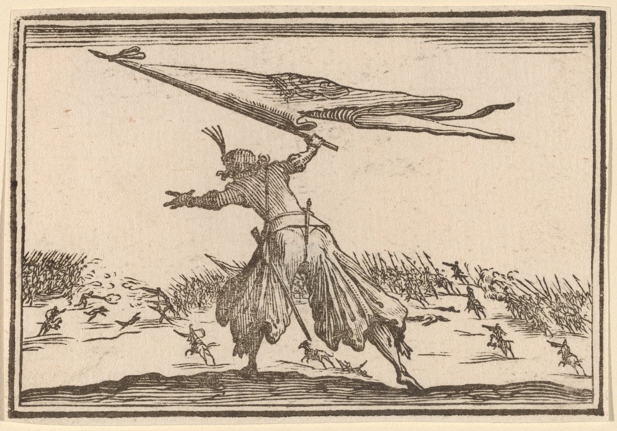 Standardowy okaziciel autorstwa Edouard Eckman after Jacques Callot