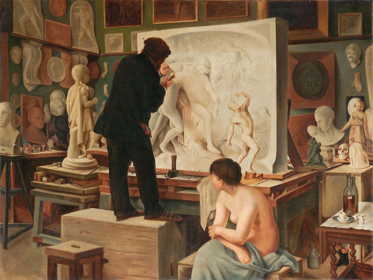 Studio mojego ojca autorstwa Edouard Joseph Dantan