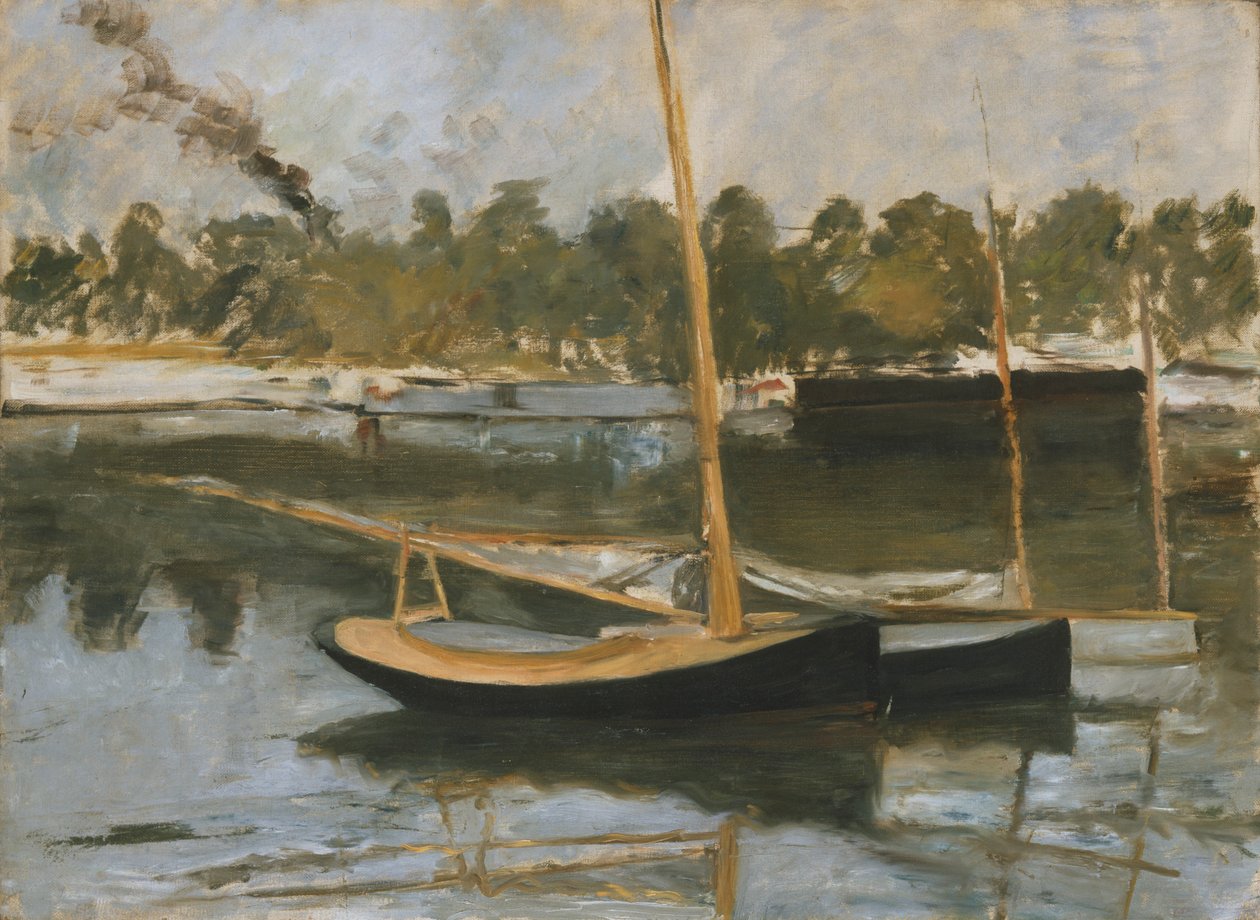„Argenteuil”, studium łodzi, 1874 autorstwa Édouard Manet