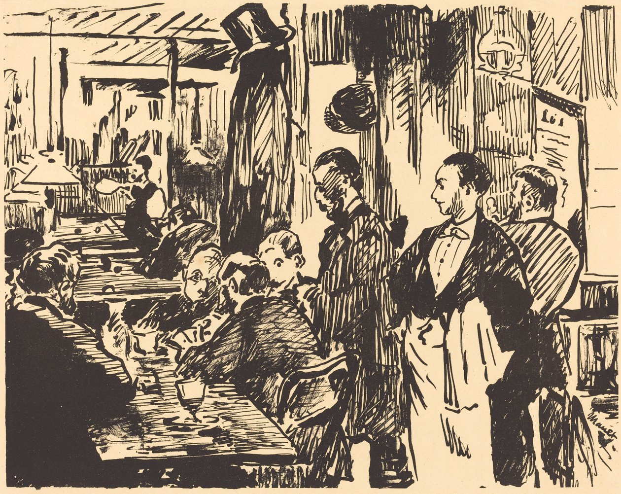 W kawiarni autorstwa Édouard Manet