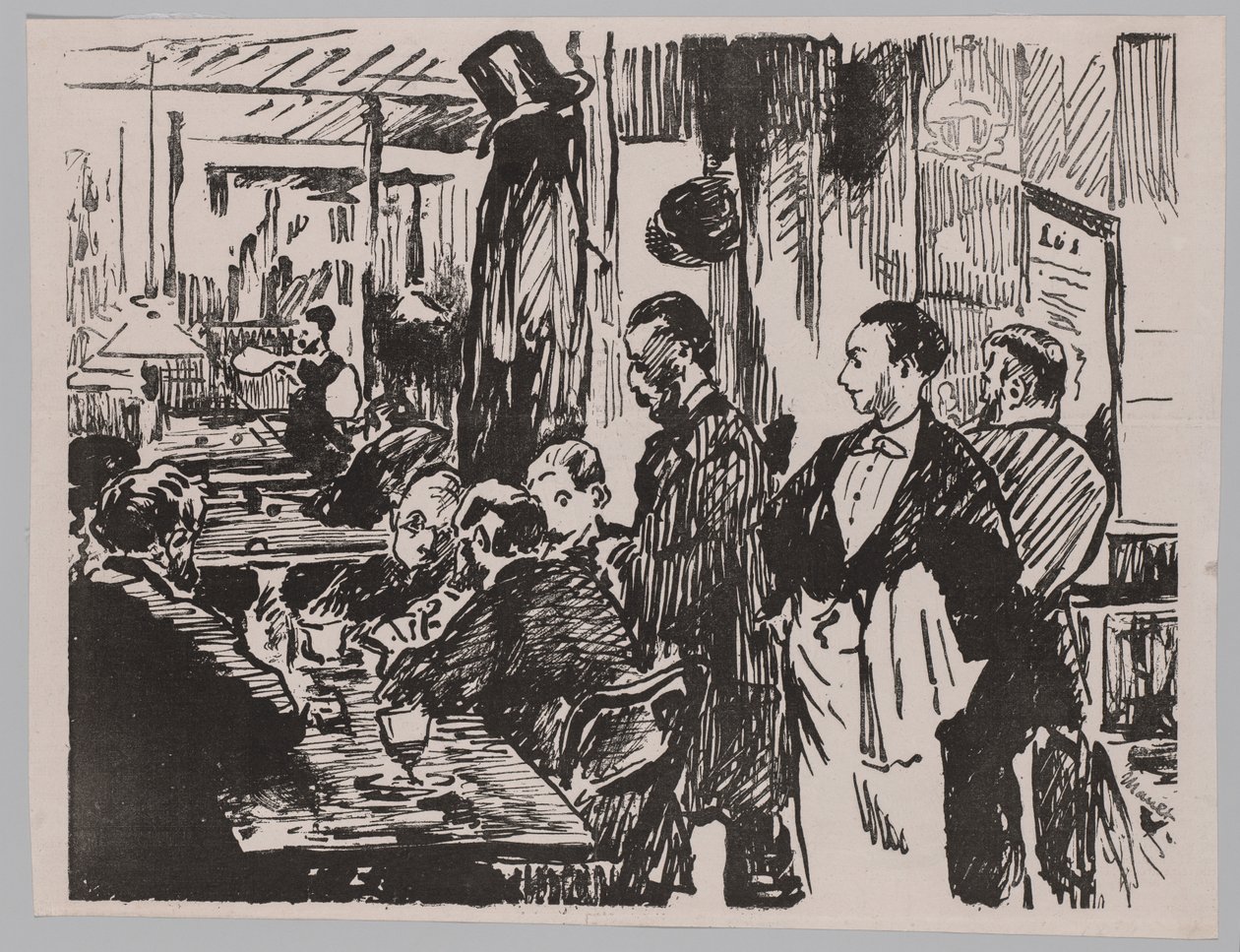 W kawiarni autorstwa Édouard Manet