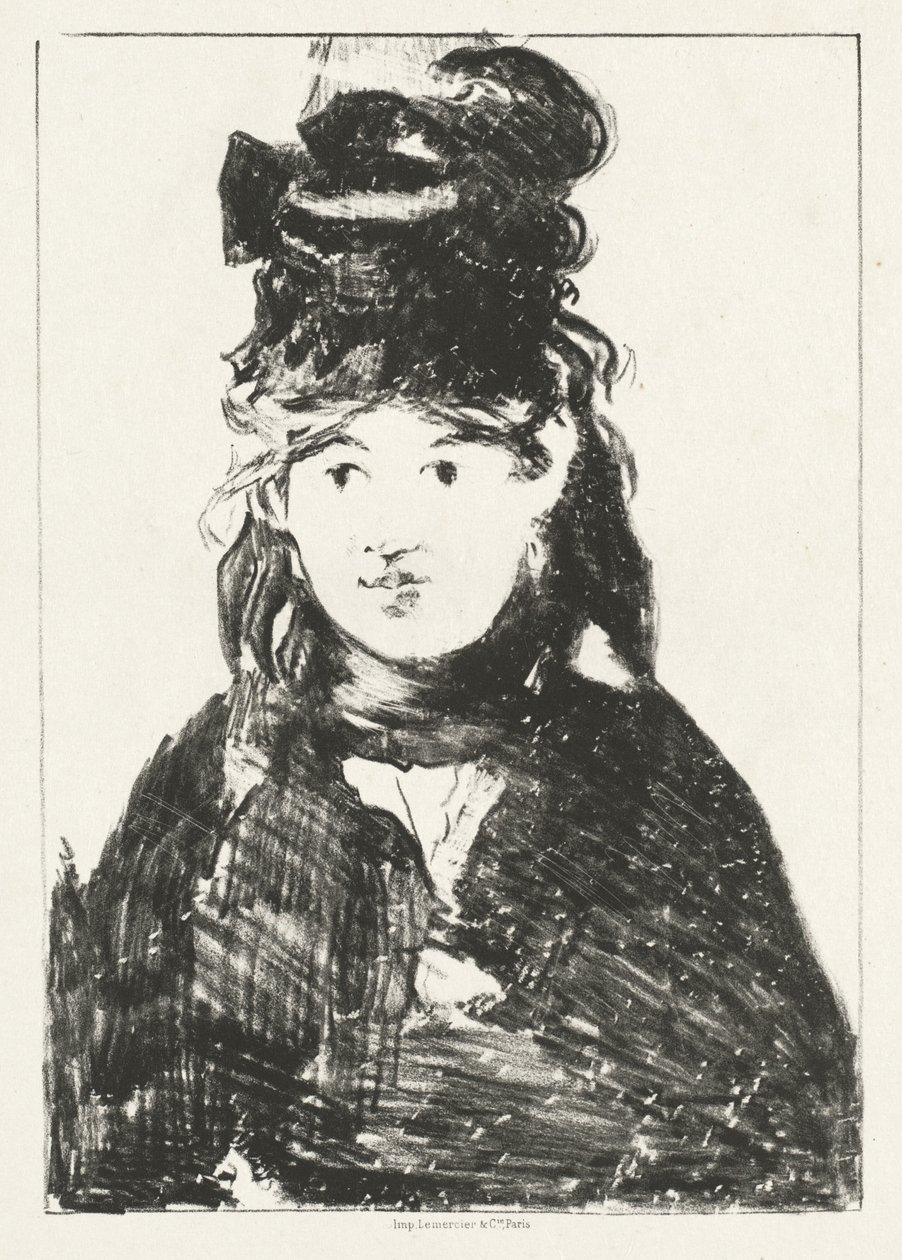Berthe Morisot, 1872. autorstwa Édouard Manet