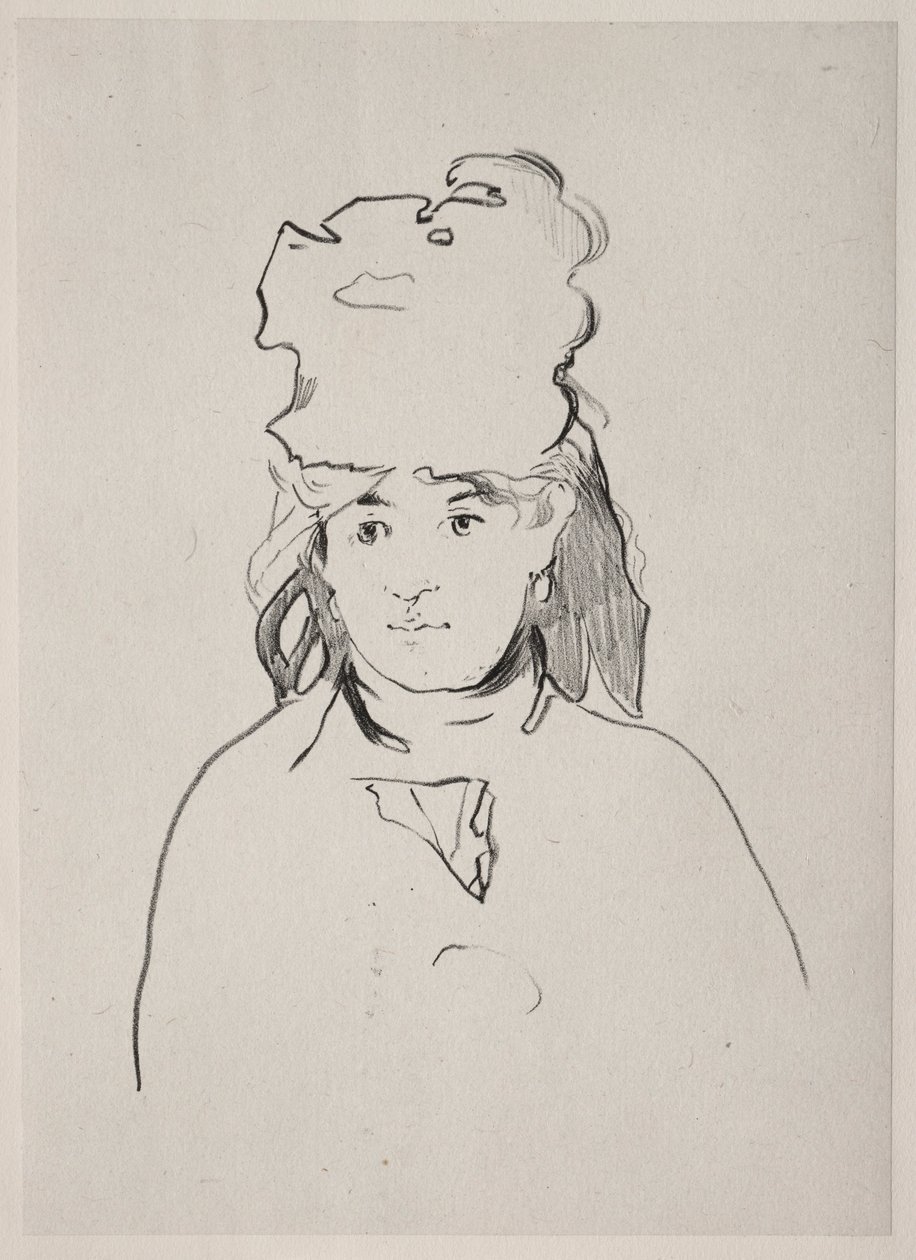 Berthe Morisot, 1872. autorstwa Édouard Manet