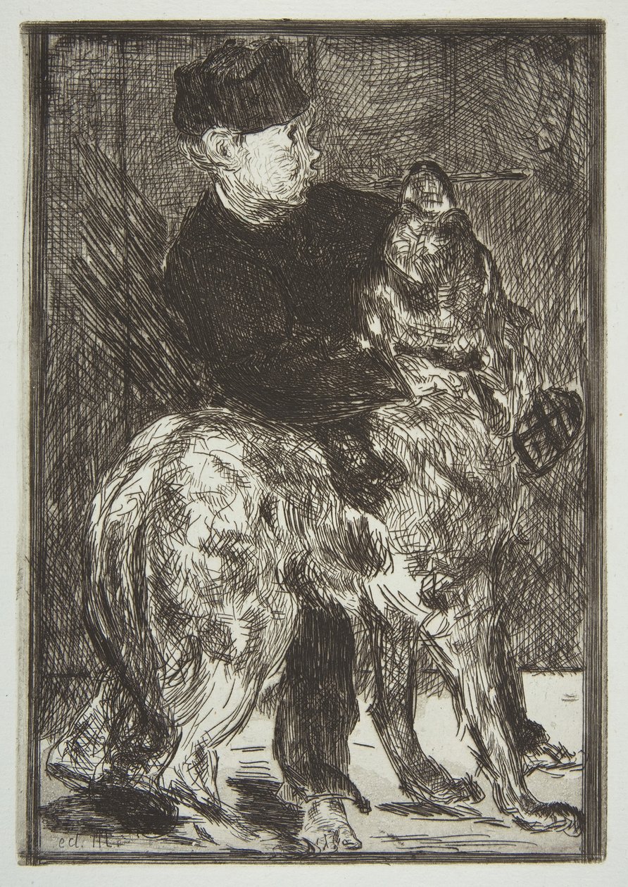 Chłopiec i pies, 1862. autorstwa Édouard Manet