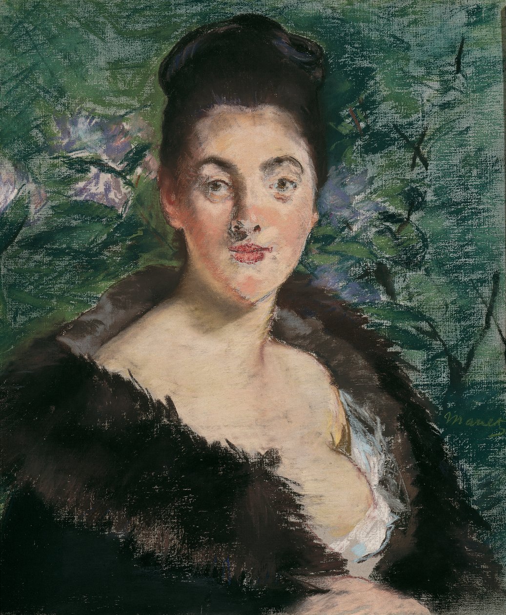 dama w futrze autorstwa Édouard Manet