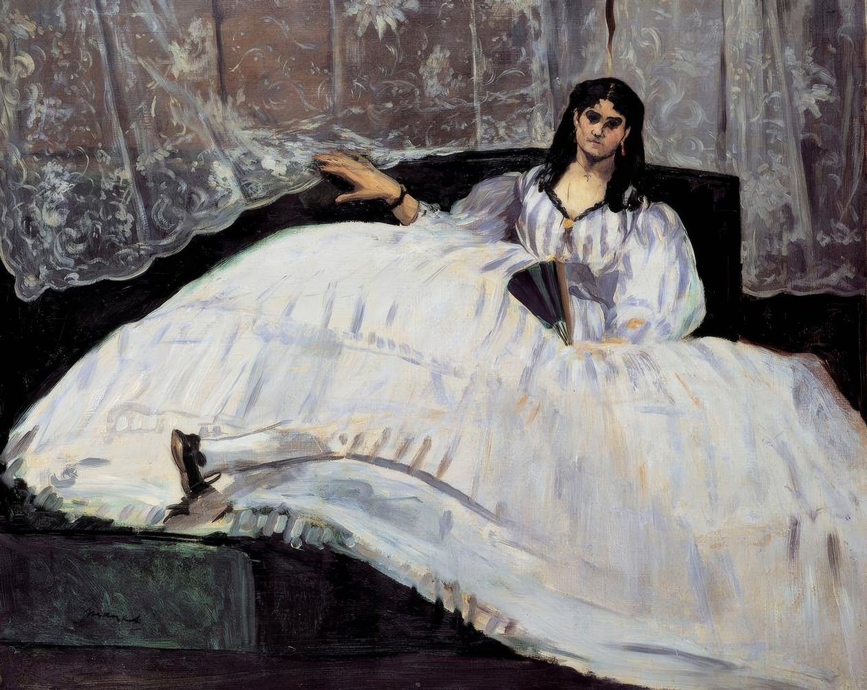 Pani z wachlarzem autorstwa Édouard Manet