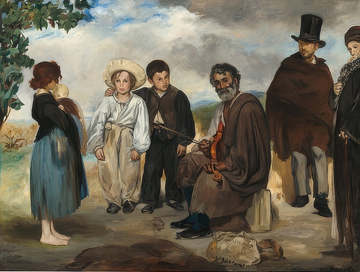 Stary muzyk. 1862 autorstwa Édouard Manet