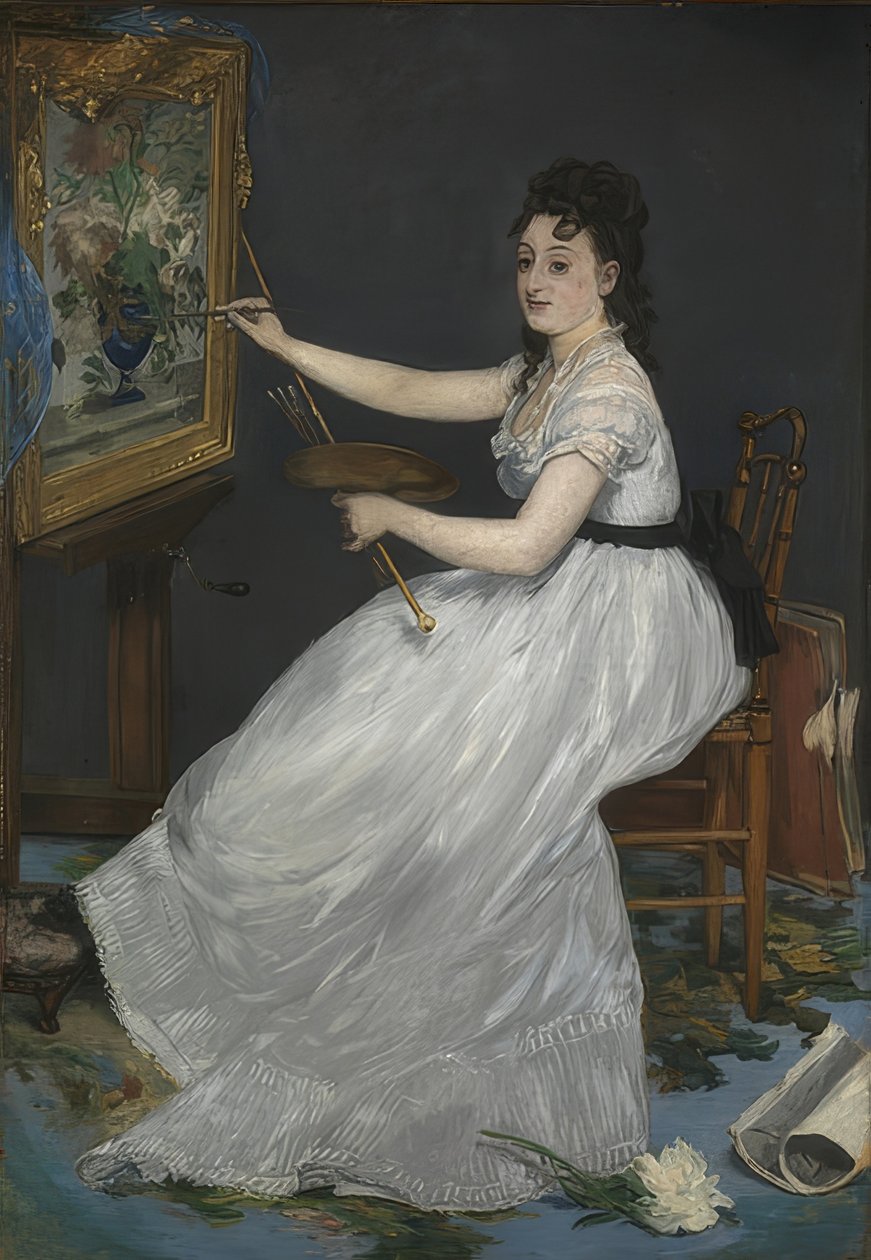 Eva Gonzalès. 1870 autorstwa Édouard Manet
