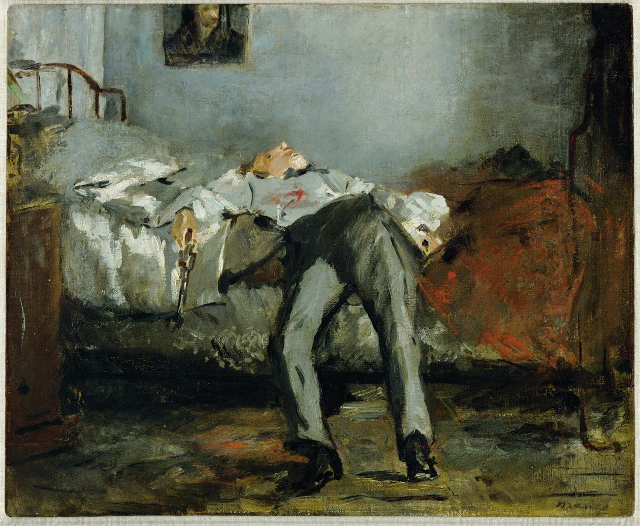 Samobójstwo ... (olej na płótnie) autorstwa Édouard Manet