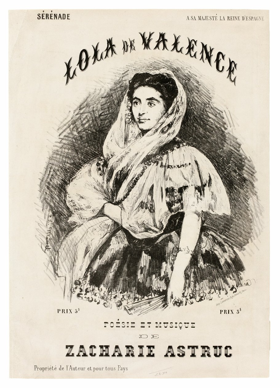 Lola de Valencia autorstwa Édouard Manet