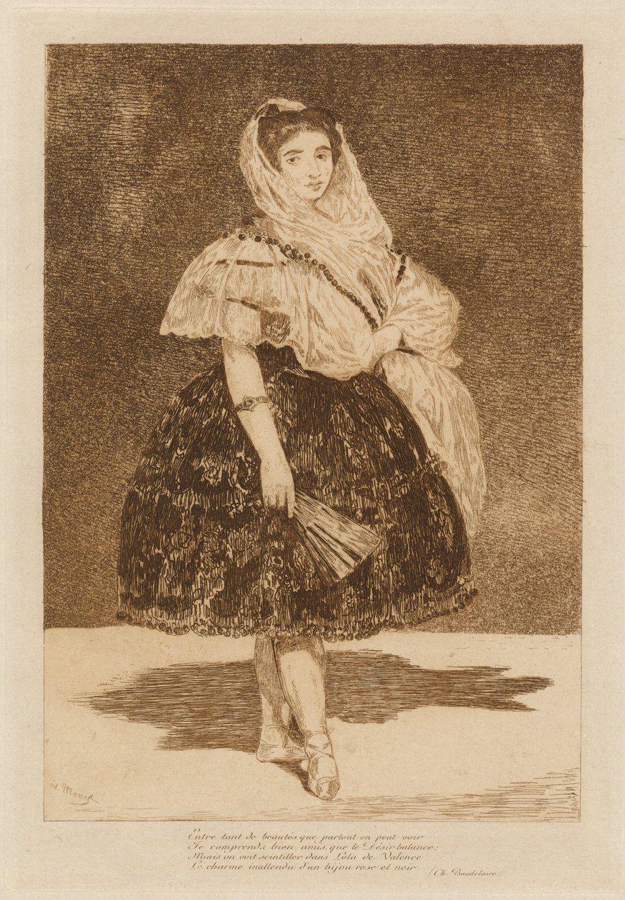 Lola de Valencia, 1862. autorstwa Édouard Manet