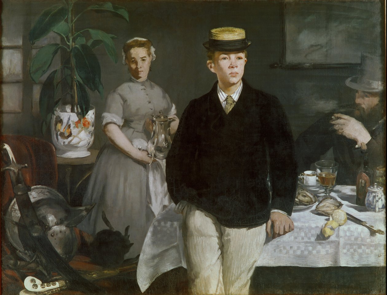 Obiad w Studio autorstwa Édouard Manet