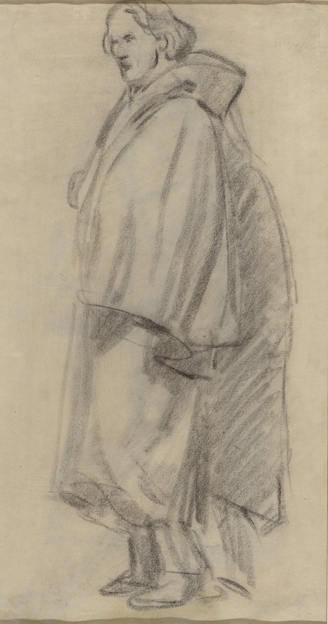 Mężczyzna w płaszczu [verso] autorstwa Édouard Manet