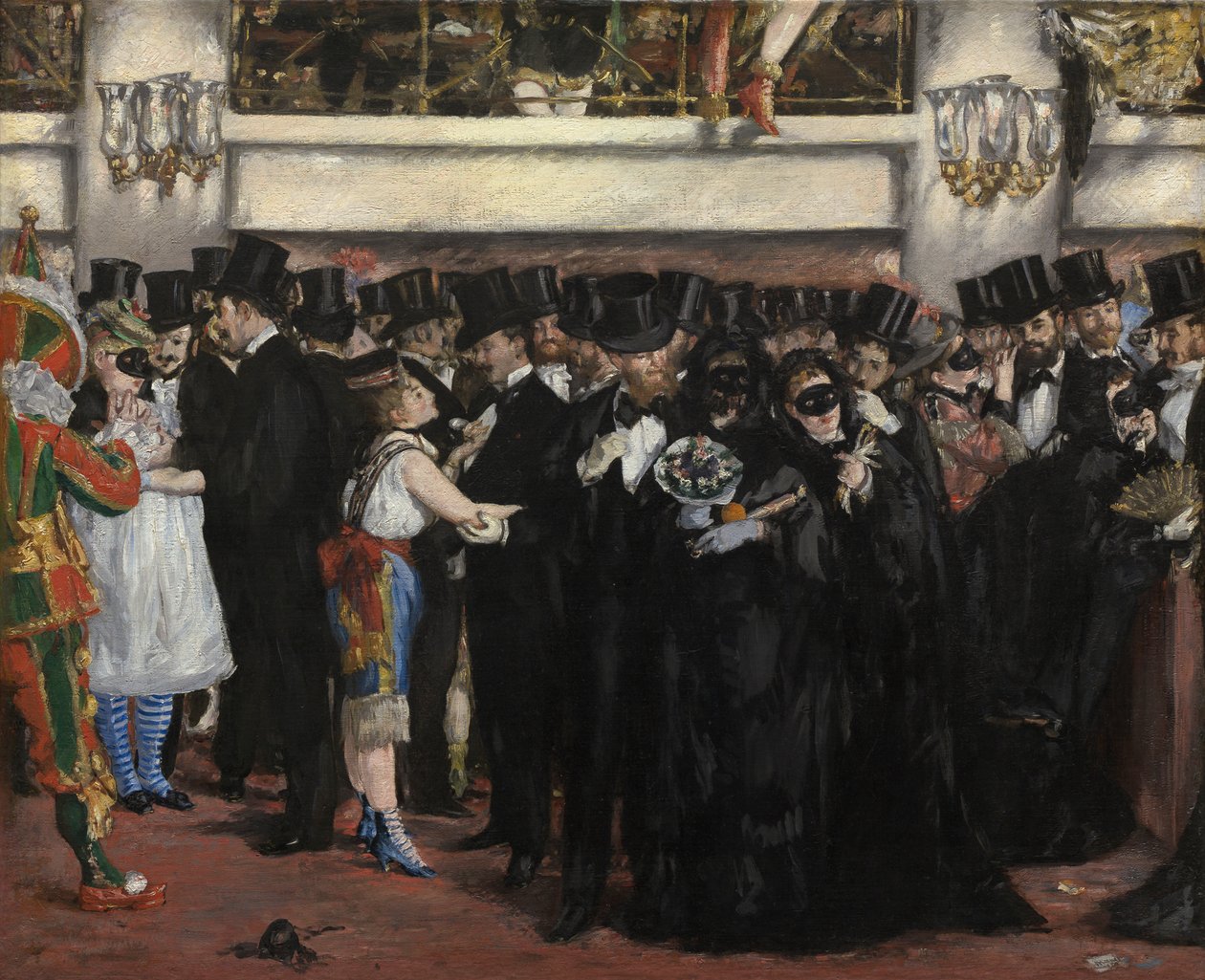 Bal maskowy w Operze autorstwa Édouard Manet