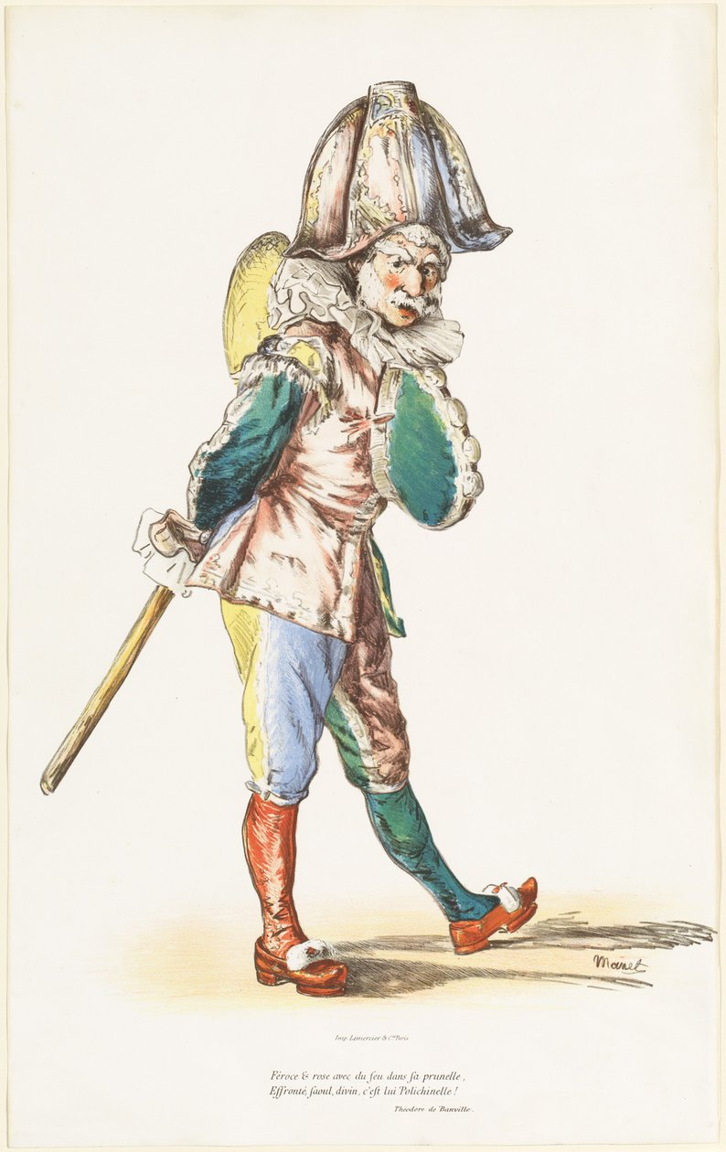 Punchinello, 1874. autorstwa Édouard Manet