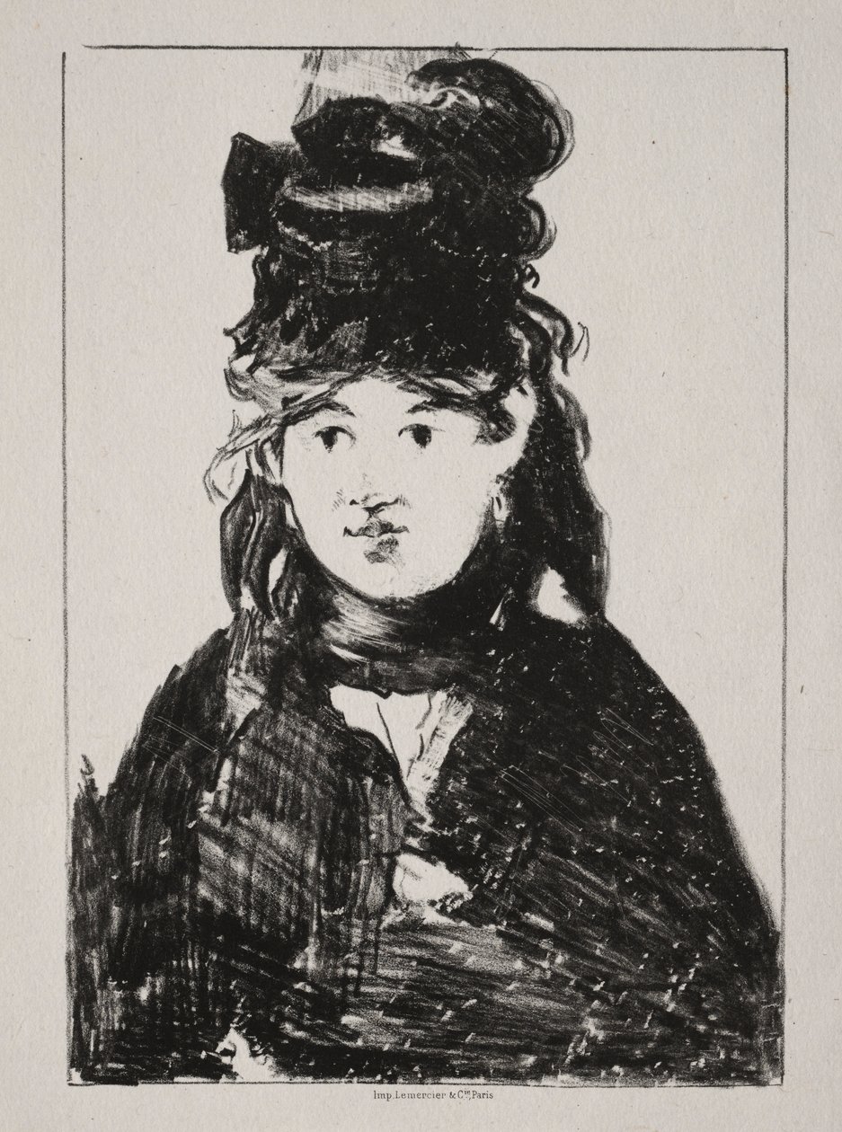 Portret Berthe Morisot, 1872. autorstwa Édouard Manet