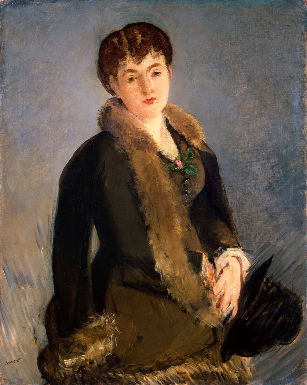 Portret Mademoiselle Isabelle Lemonnier, ok. 1880 r. autorstwa Édouard Manet