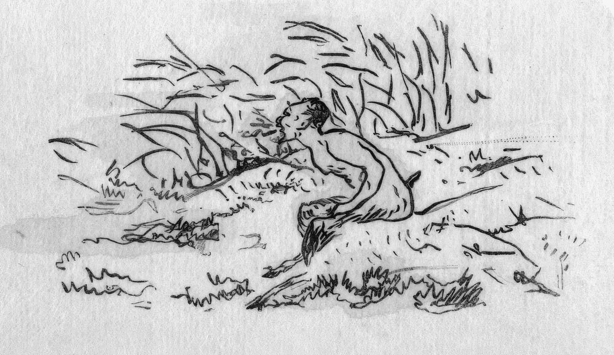 Św. Mallarmé, Popołudnie / E.Manet autorstwa Édouard Manet