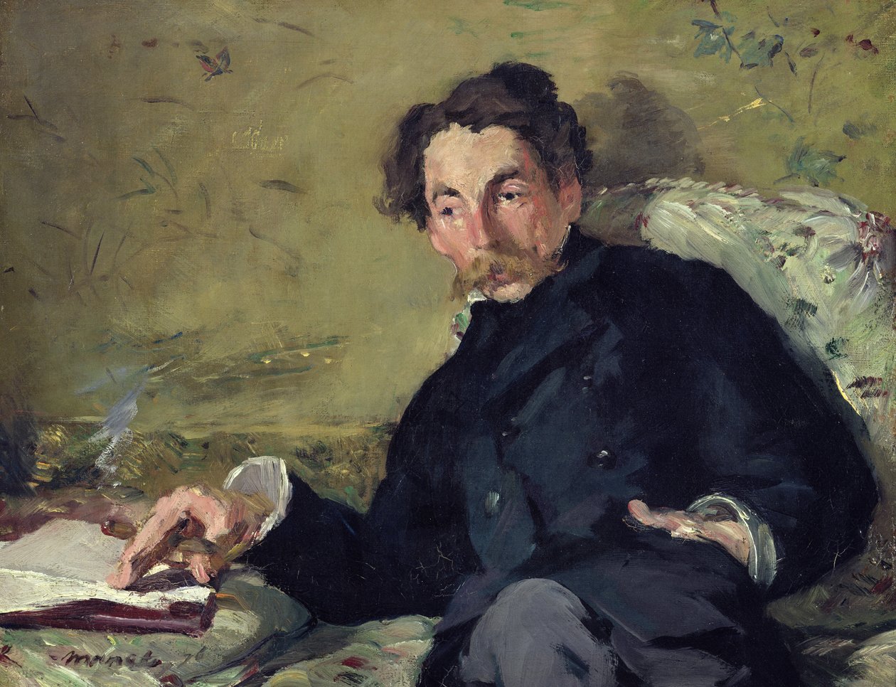 Stephane Mallarme (1842-98) 1876 (olej na płótnie) autorstwa Édouard Manet