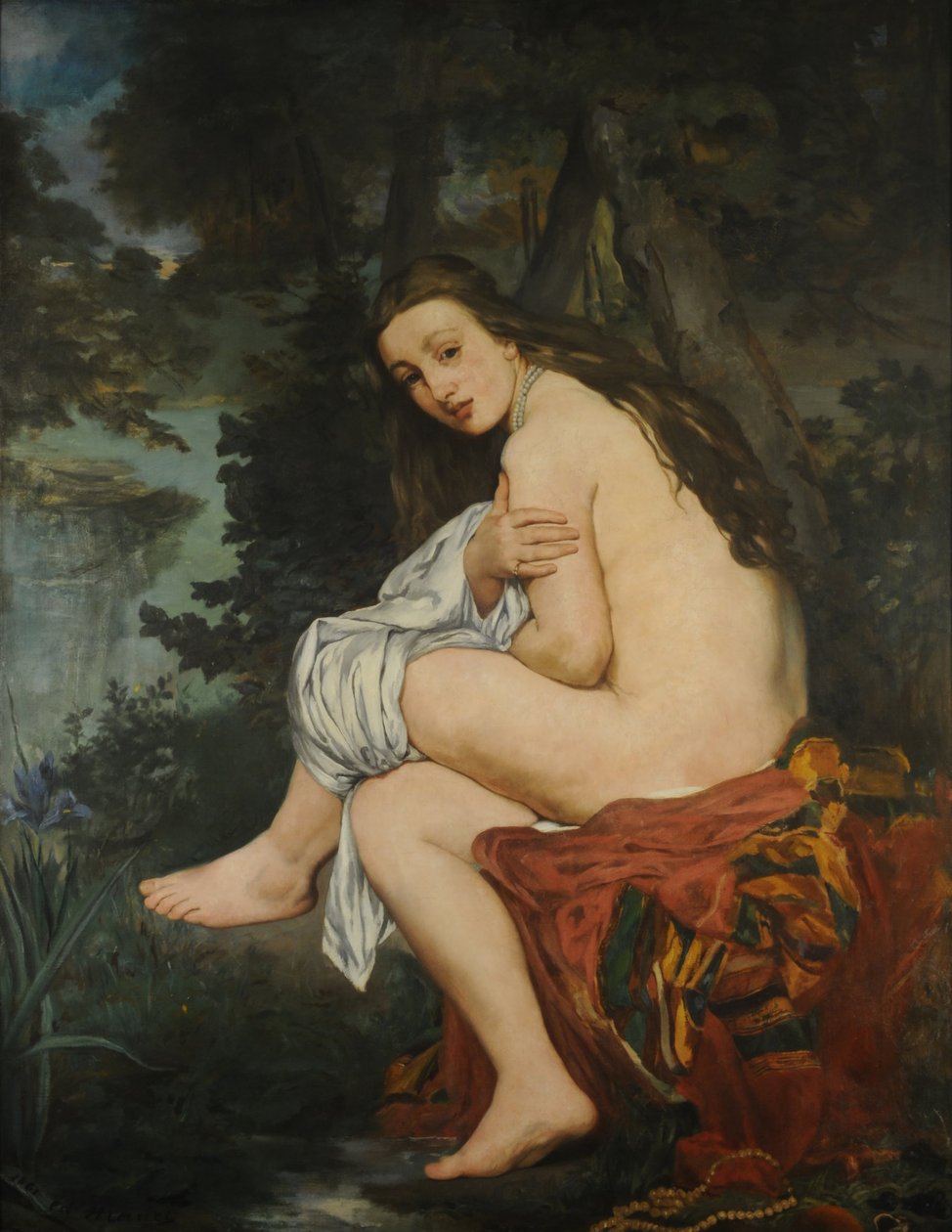 Zaskoczona nimfa, 1861 autorstwa Édouard Manet