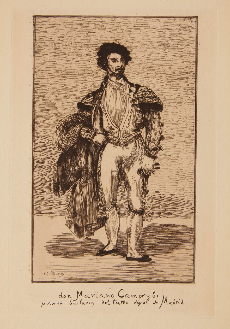 Tancerz (Mariano Caprubi) autorstwa Édouard Manet