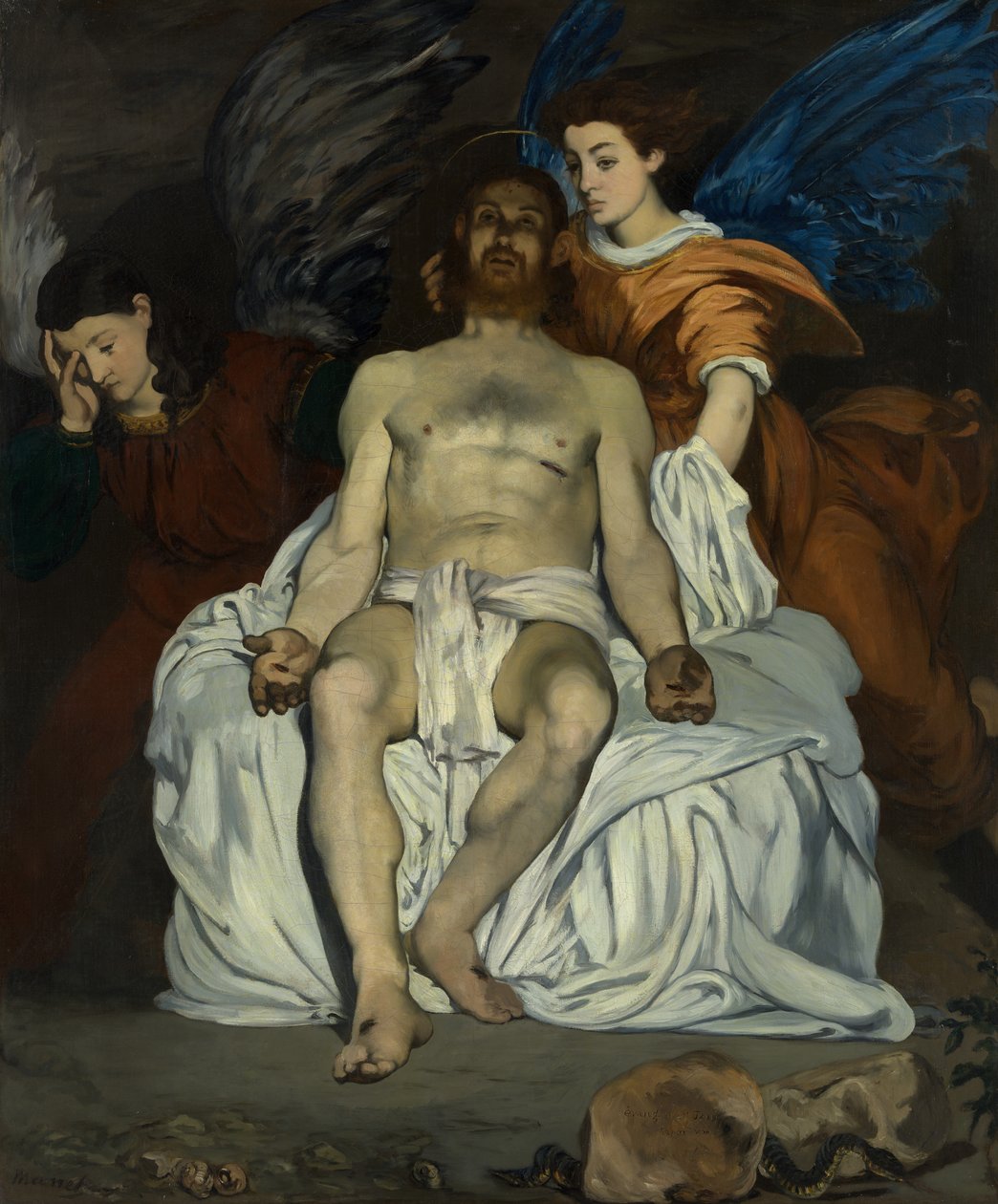 Martwy Chrystus z aniołami, 1864. autorstwa Édouard Manet