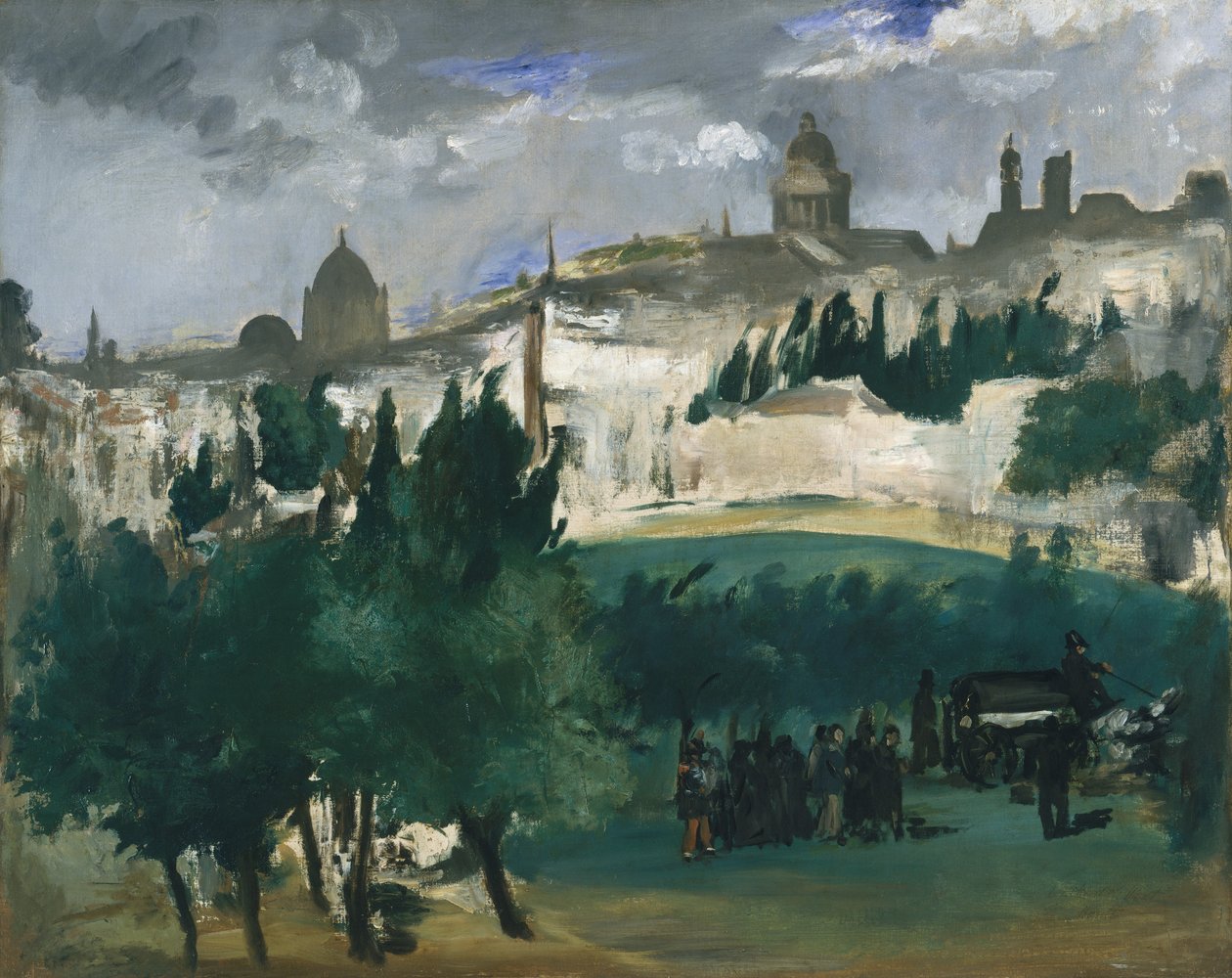 Pogrzeb, ok. godz. 1867. autorstwa Édouard Manet