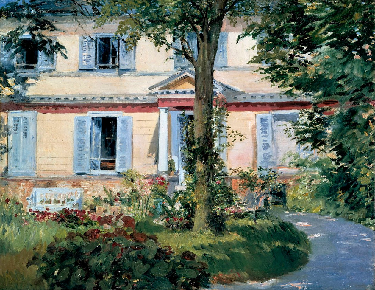 Dom przy Rueil, 1882 r. autorstwa Édouard Manet