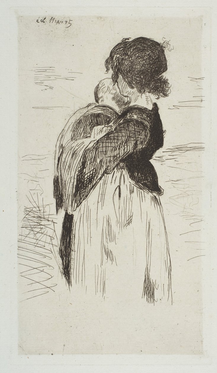 Mała dziewczynka, 1861-62. autorstwa Édouard Manet