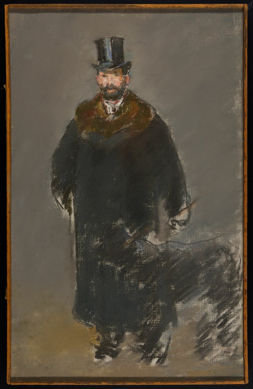 Człowiek z psem autorstwa Édouard Manet