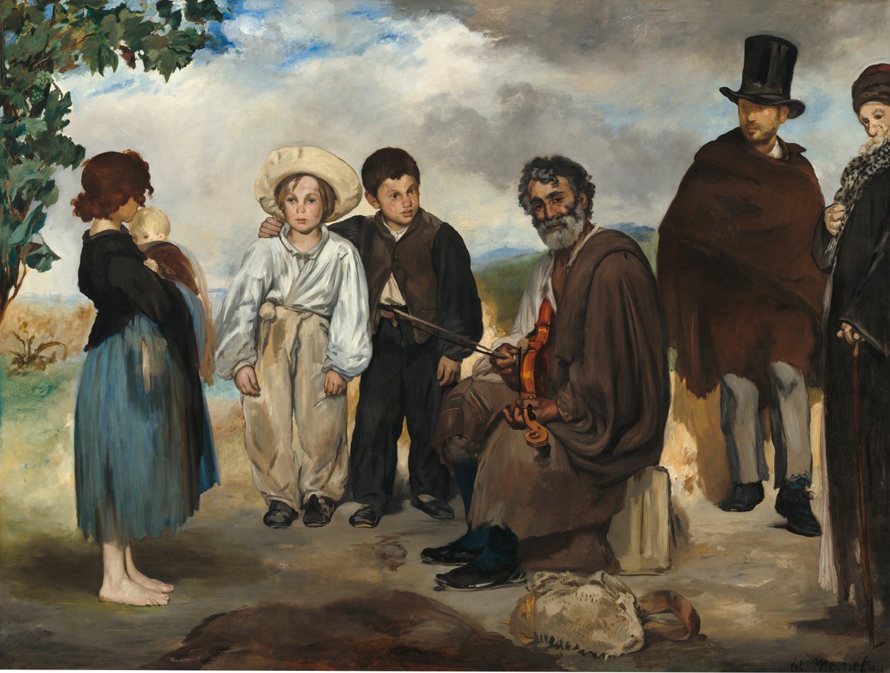 Stary muzyk autorstwa Édouard Manet