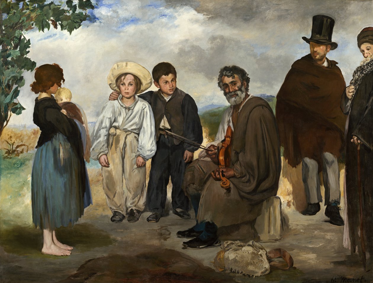 Stary muzyk autorstwa Édouard Manet