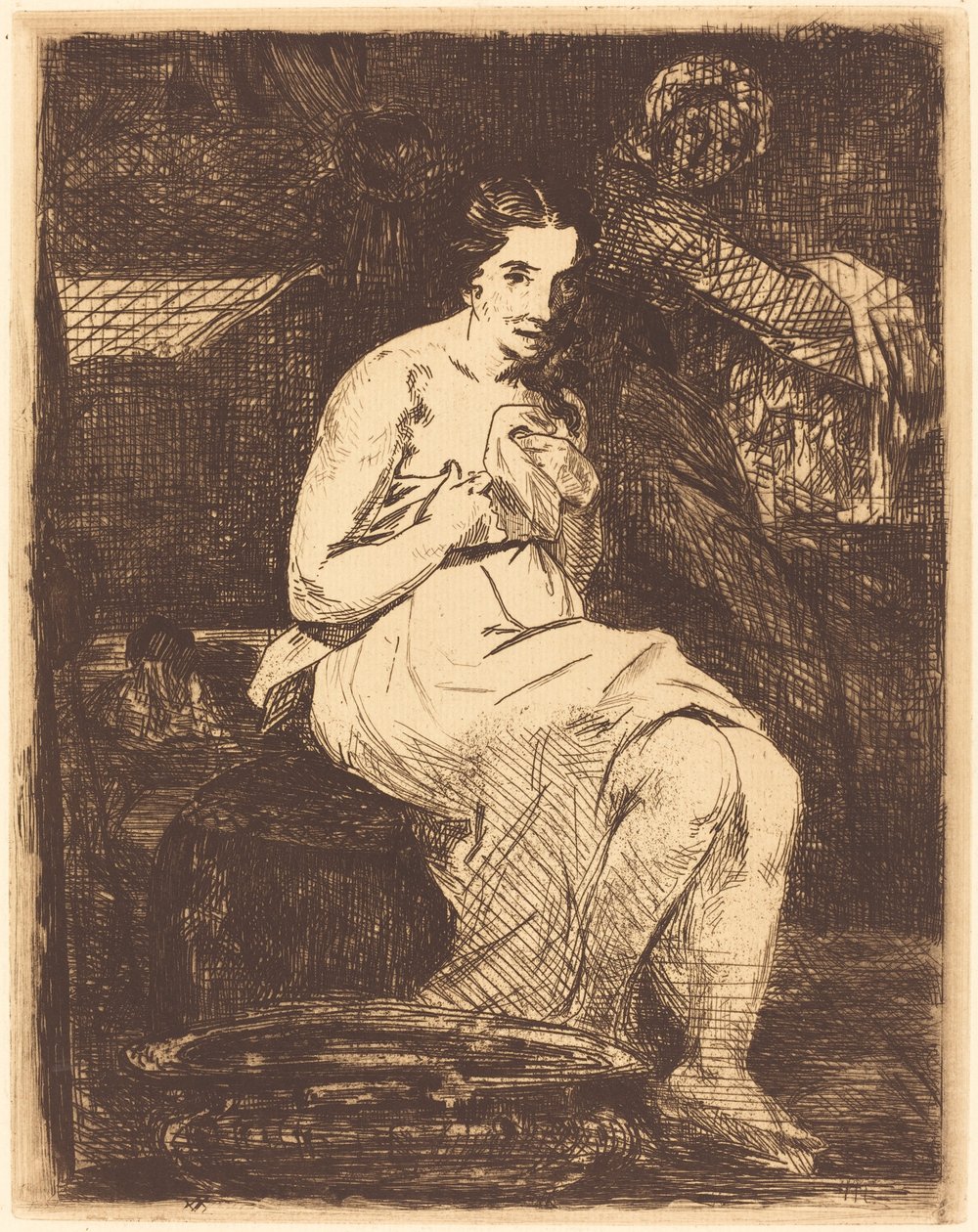 Toaleta (La toaleta) autorstwa Édouard Manet