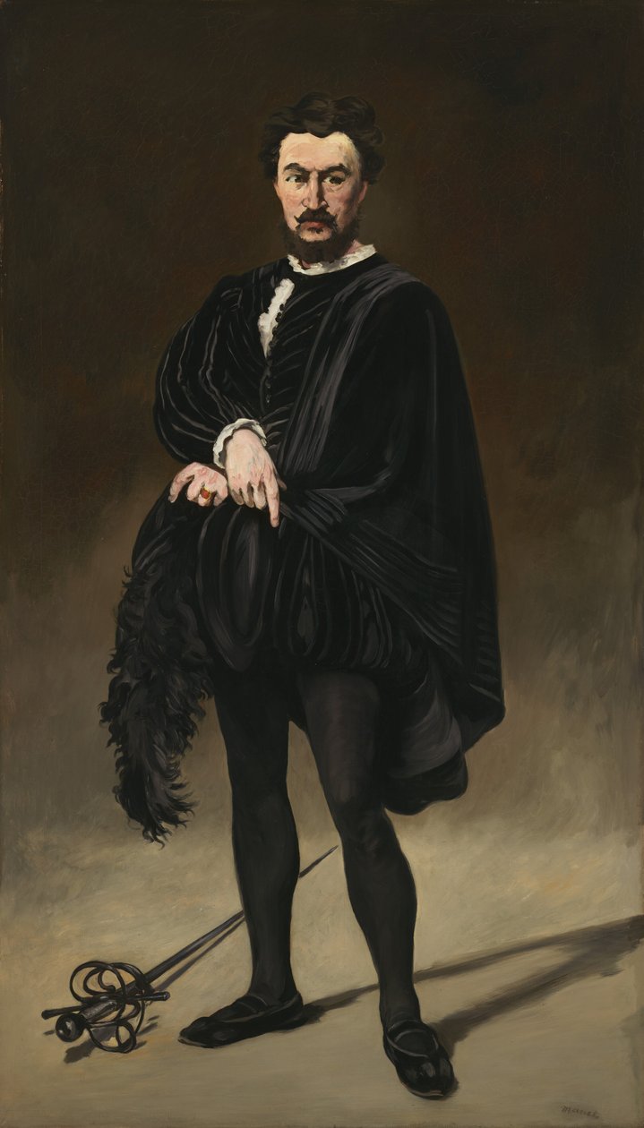 Aktor tragiczny (Rouvière jako Hamlet) autorstwa Édouard Manet