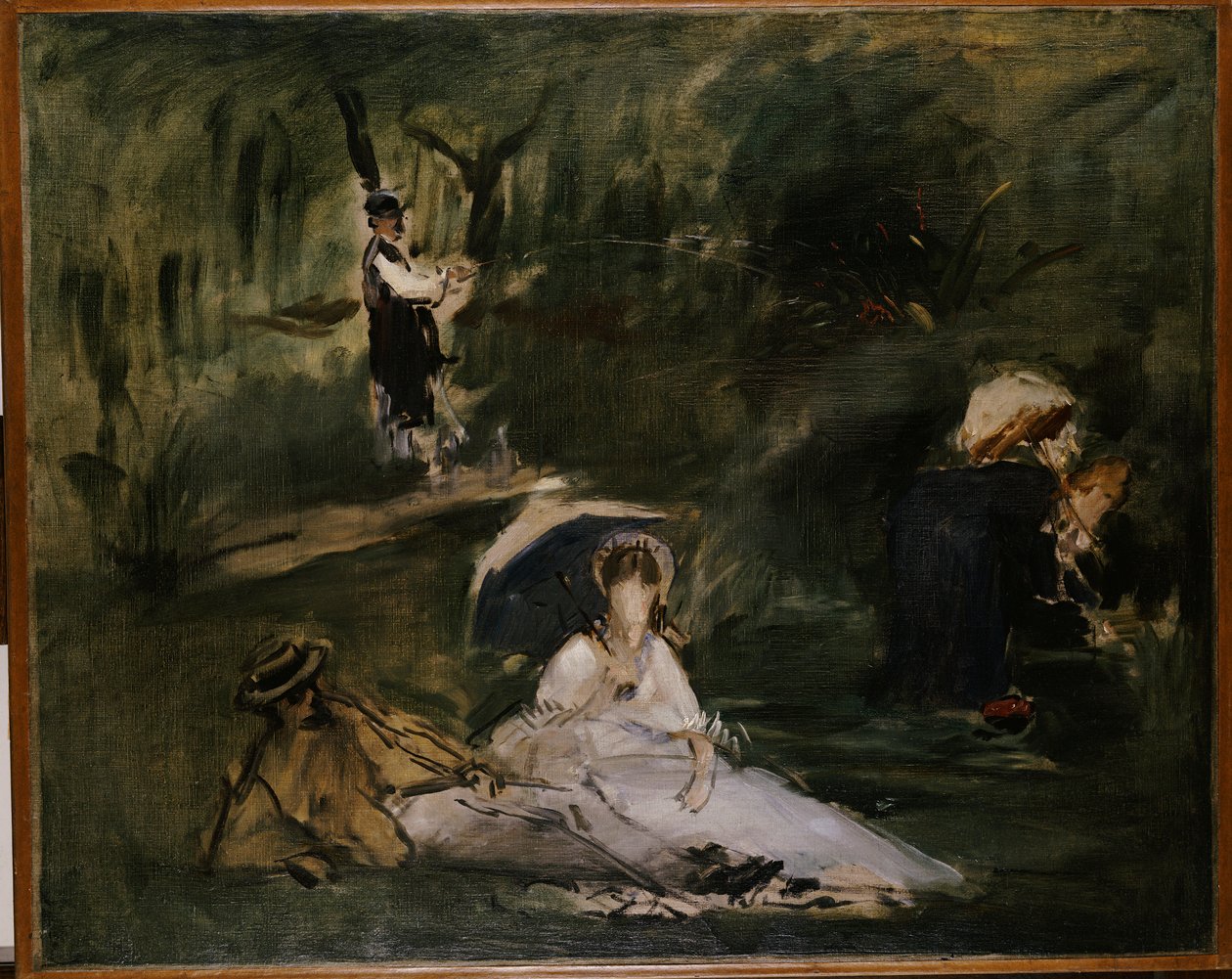 Pod drzewami autorstwa Édouard Manet