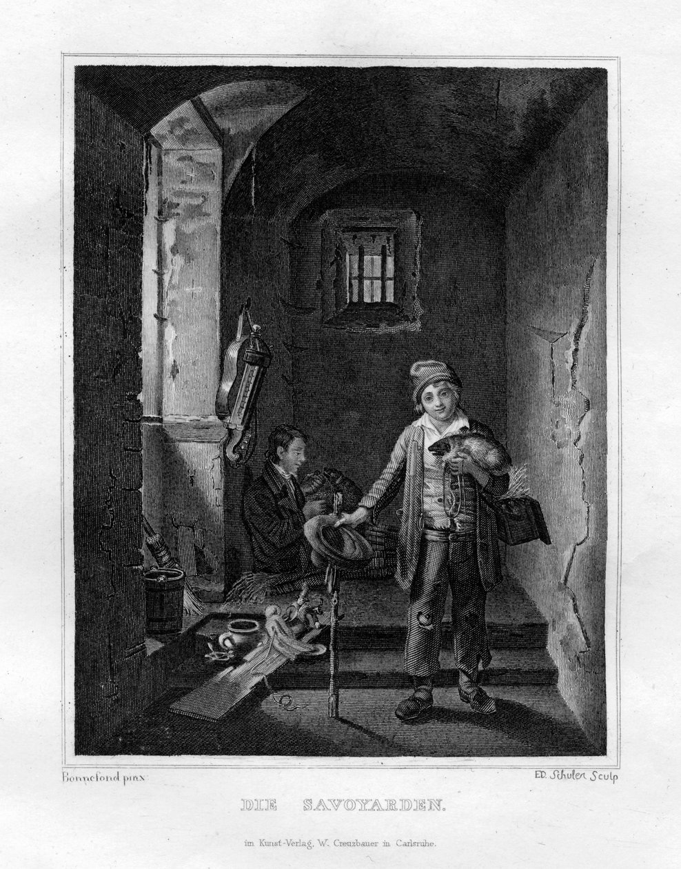 „Savoyards”, ok. 1833 r. autorstwa Edouard Schuler