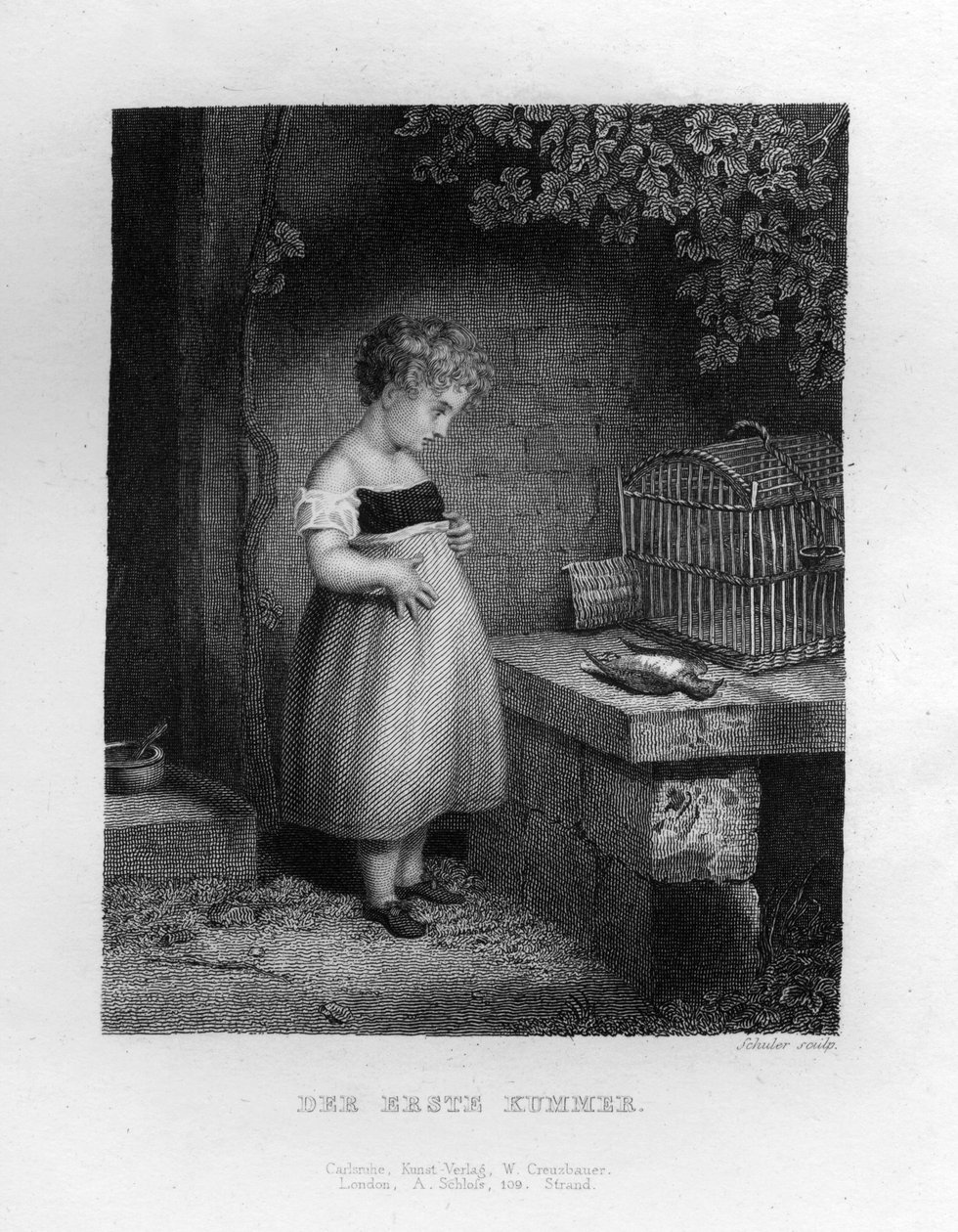 „Pierwszy smutek”, ok. 1833 r. autorstwa Edouard Schuler
