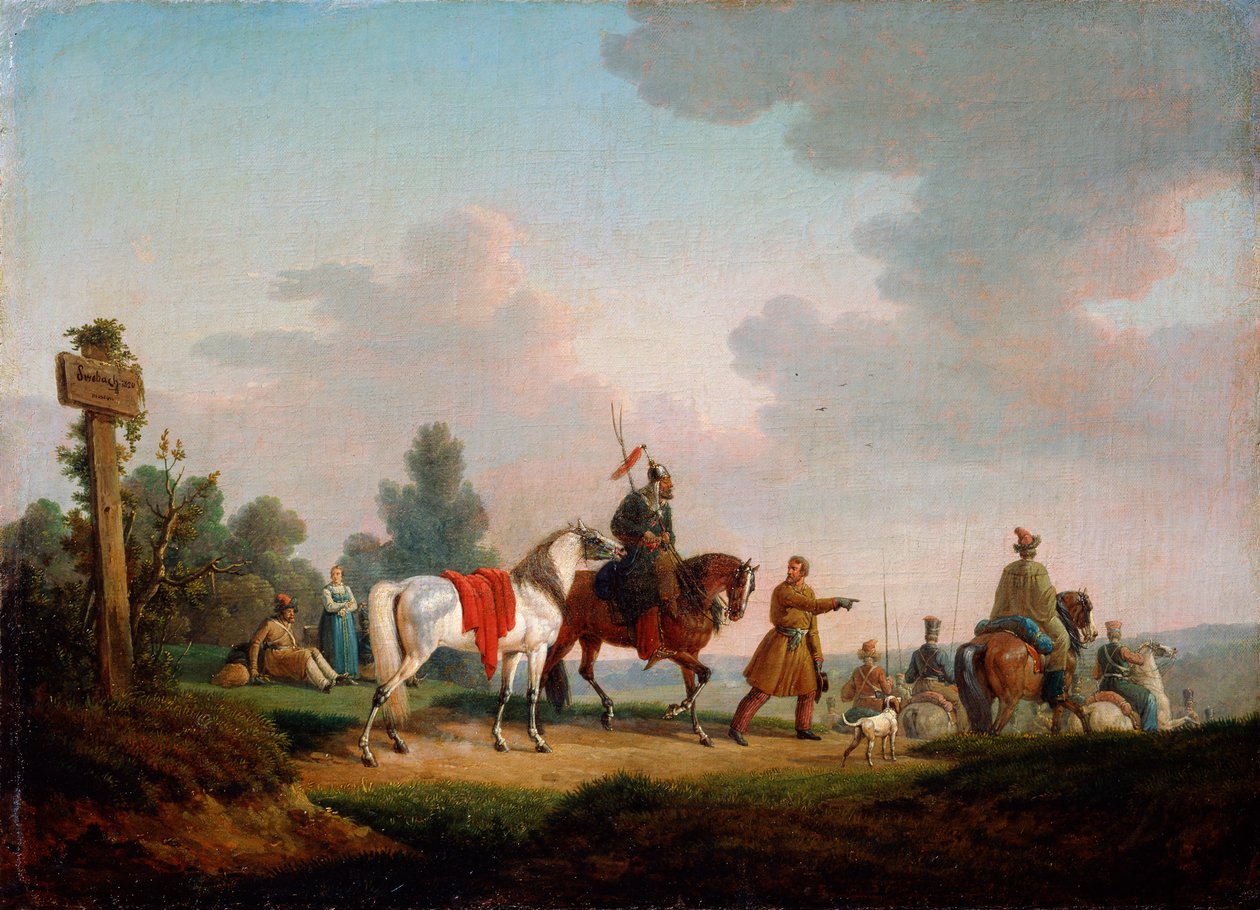 „Partyzanci w 1812”, 1820. autorstwa Edouard Swebach