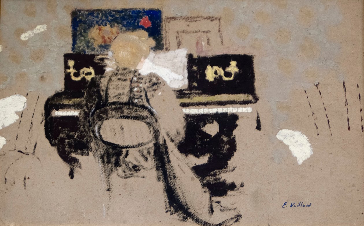 Przy fortepianie autorstwa Edouard Vuillard