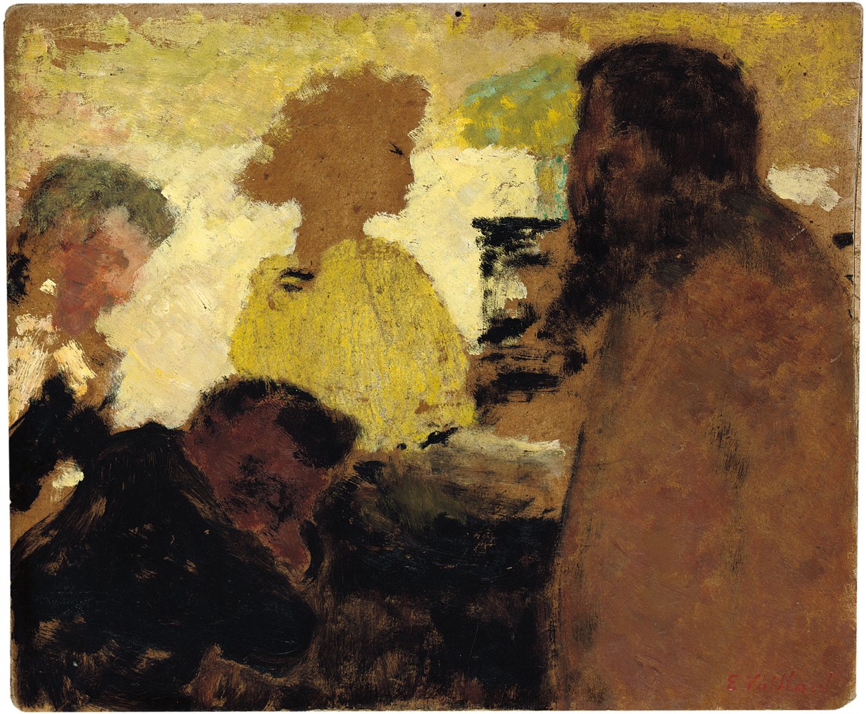Przy fortepianie, ok. 1896 autorstwa Edouard Vuillard
