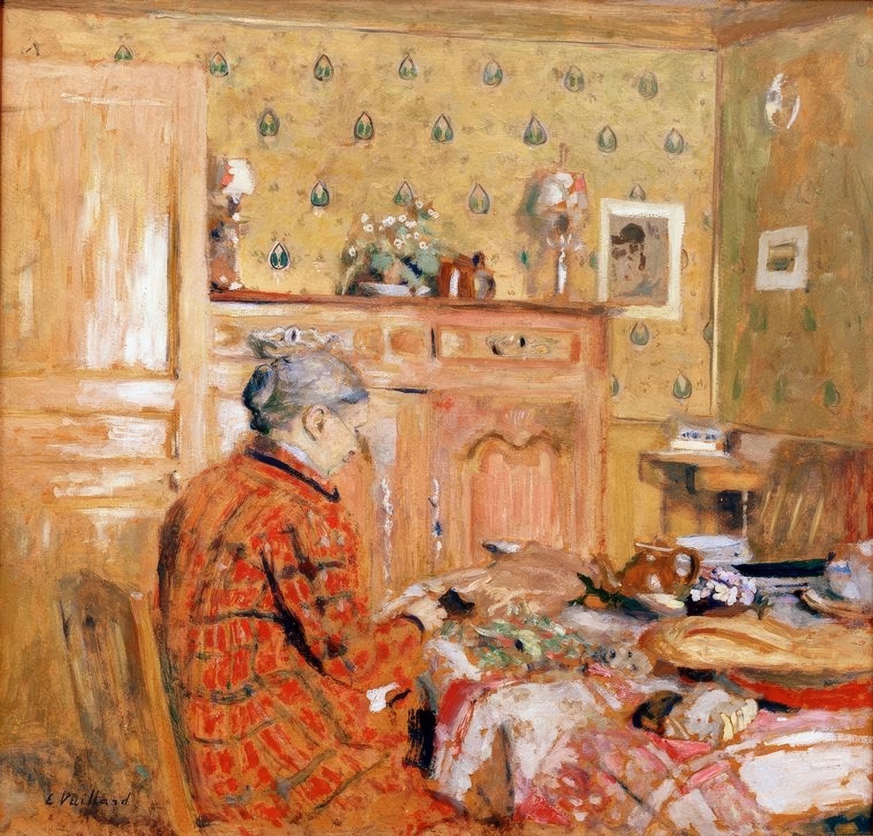 śniadanie autorstwa Edouard Vuillard