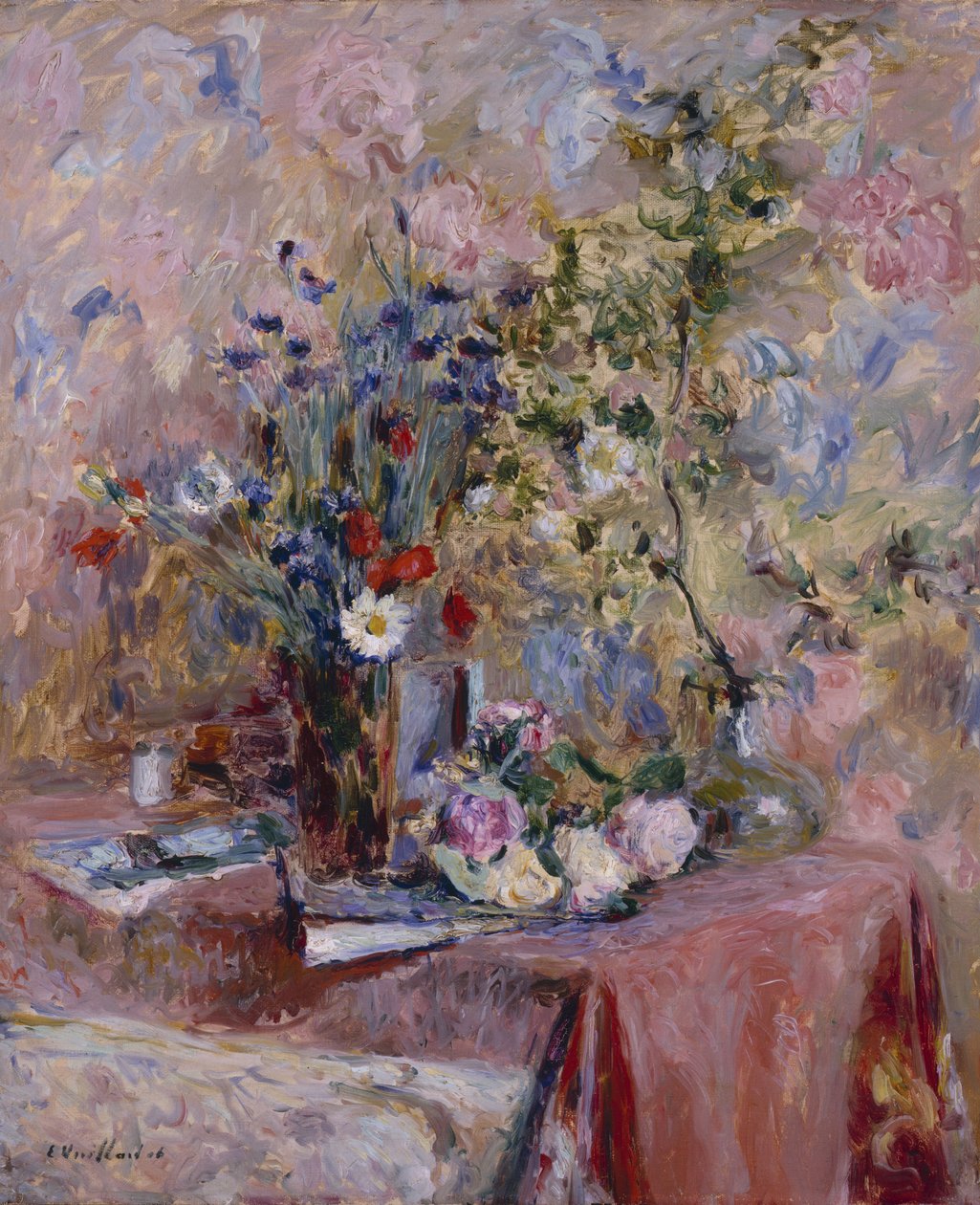 Kwiaty (olej na płótnie) autorstwa Edouard Vuillard
