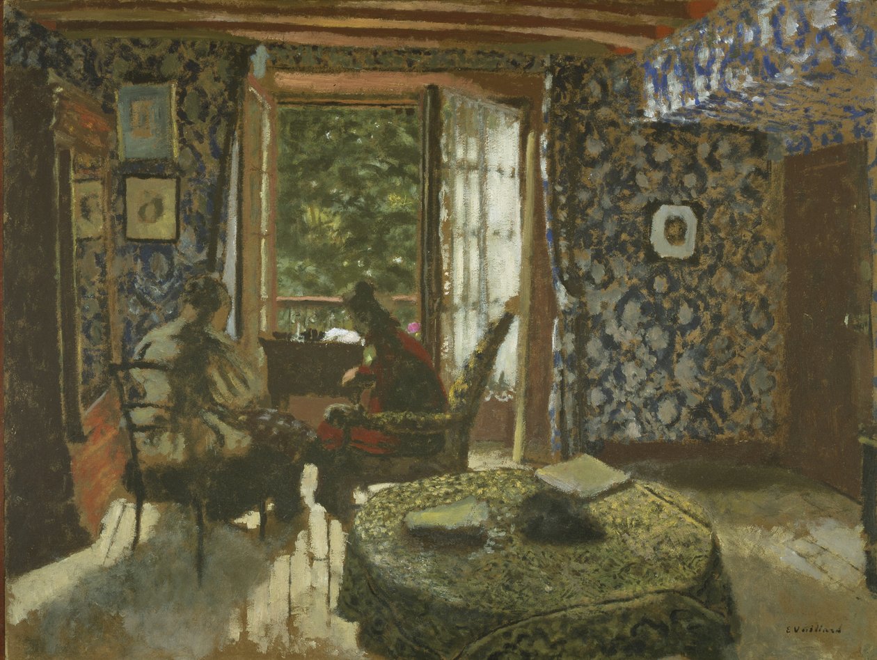 Wnętrze, ok. 1900-1901 (olej na tekturze) autorstwa Edouard Vuillard