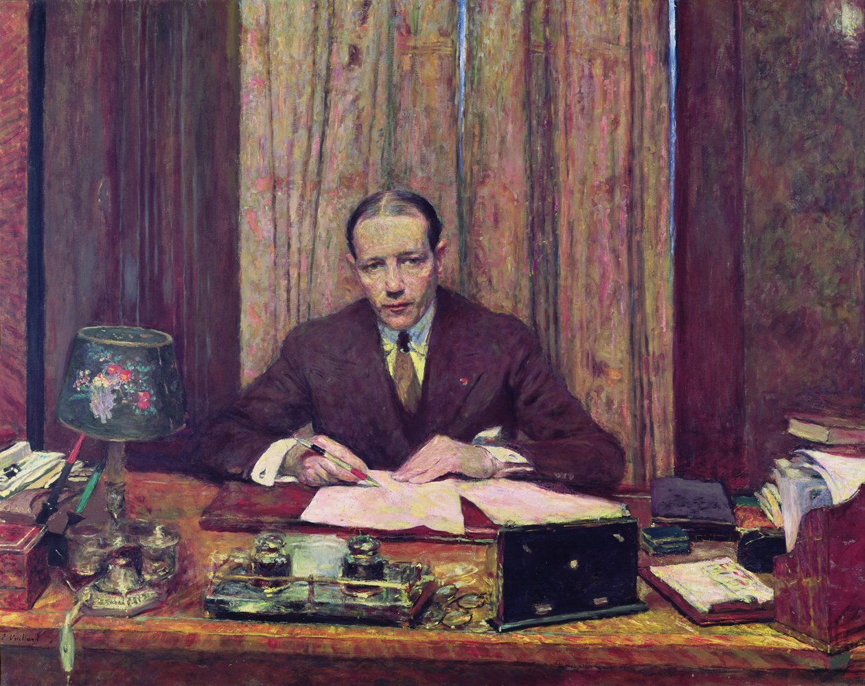 Lucien Rosengart (1881-1976) ok.1925 autorstwa Edouard Vuillard