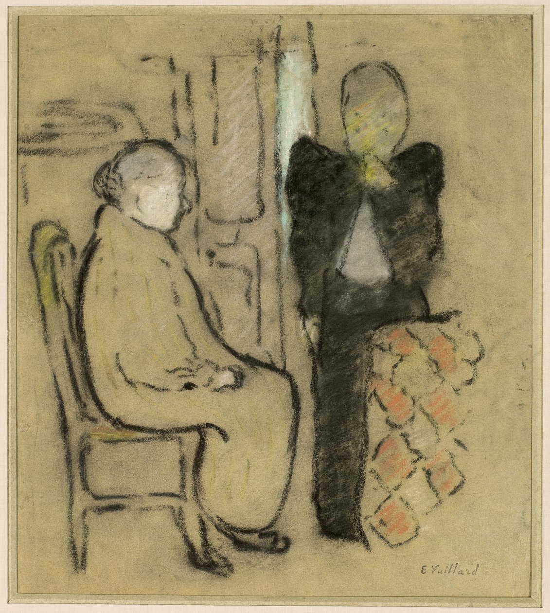 Matka i córka, c.1892 autorstwa Edouard Vuillard