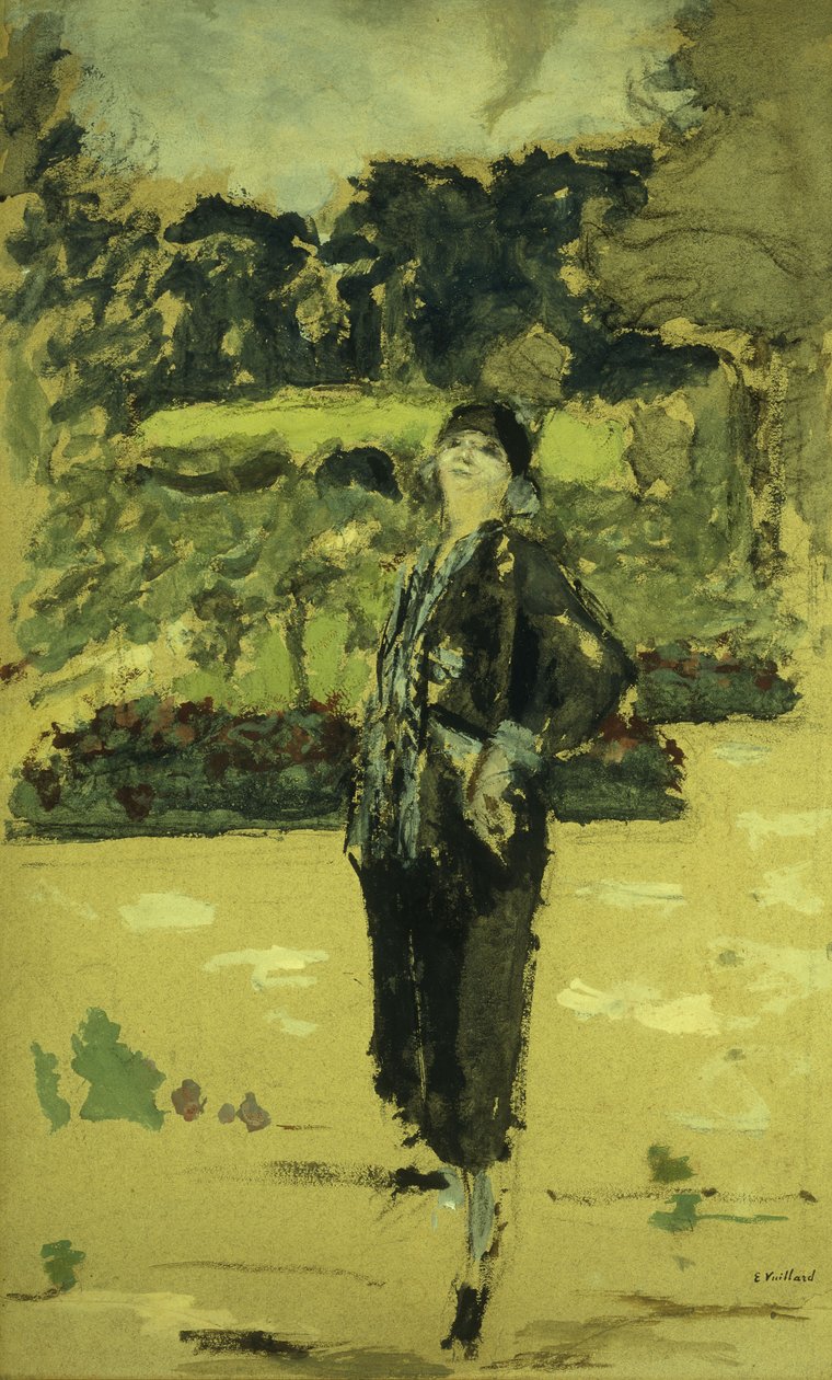 Czarna sukienka; La Robe Noire, 1920 autorstwa Edouard Vuillard