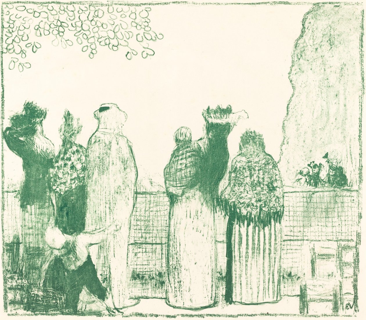 Ogrody Tuileries, 1895. autorstwa Edouard Vuillard